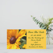 Black Eyed Susan Floral Wedding Bewaar de datum Save The Date (Staand voorkant)