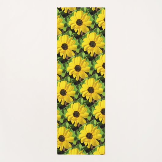 Black Eyed Susan - Floral Yoga Mat (1 sided) (Voorkant)