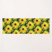 Black Eyed Susan - Floral Yoga Mat (1 sided) (Voorkant (horizontaal))