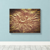 Black Eyed Susan Flower Art Sculpted Effect Canvas Afdruk (Insitu (Houten vloer))