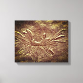 Black Eyed Susan Flower Art Sculpted Effect Canvas Afdruk (Voorkant)
