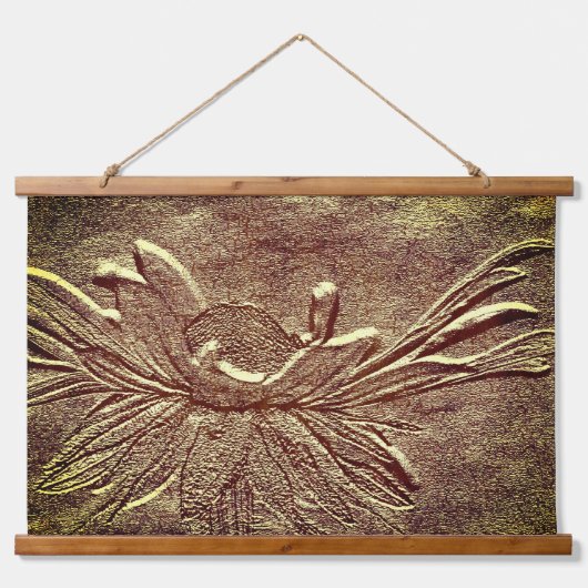 Black Eyed Susan Flower Art Sculpted Effect Hangend Wandkleed (Voorkant)