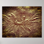Black Eyed Susan Flower Art Sculpted Effect Poster (Voorkant)