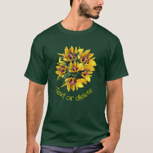 Black Eyed Susan Flower Bouquet gepersonaliseerd T-shirt
