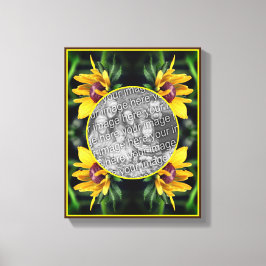 Black Eyed Susan Flower Creëer Uw eigen foto Canvas Afdruk