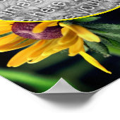 Black Eyed Susan Flower Creëer Uw eigen foto Poster (Hoek)