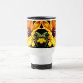 Black Eyed Susan Flower Personalized Reisbeker (Center)