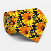 Black Eyed Susan Flower Photography Stropdas (Opgerold)