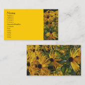 Black Eyed Susan Flower Photography Visitekaartje (Voorkant / Achterkant)