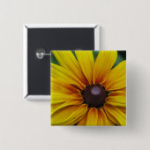 Black Eyed Susan Flower Square Pin Vierkante Button 5,1 Cm (Voorkant /achterkant)