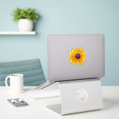 Black-eyed Susan Flower Sticker (Laptop op bureau)