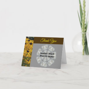 Black Eyed Susan Flower Trouwfoto Bedankkaart