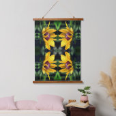 Black Eyed Susan Flower Unfolding Abstract     Hangend Wandkleed (Slaapkamer)
