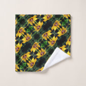 Black Eyed Susan Flower Unfolding Pattern Bad Handdoek (Wasdoekje)
