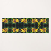 Black Eyed Susan Flower Unfolding Personalized Yogamat (Voorkant (horizontaal))