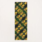 Black Eyed Susan Flower Unfolding Personalized Yogamat (Voorkant)