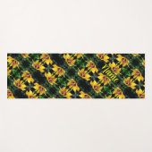 Black Eyed Susan Flower Unfolding Personalized Yogamat (Voorkant (horizontaal))