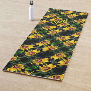 Black Eyed Susan Flower Unfolding Personalized Yogamat