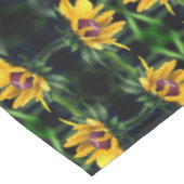 Black Eyed Susan Flower Unfolting Abstract Tafelkleed (Gekanteld)