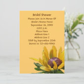 Black Eyed Susan Flower Vrijgezellenfeest Invite Kaart (Staand voorkant)