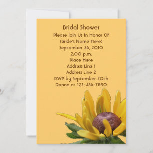Black Eyed Susan Flower Vrijgezellenfeest Invite Kaart