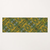 Black Eyed Susan Flowers Abstract gepersonaliseerd Yogamat (Voorkant (horizontaal))