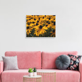 Black Eyed Susan Flowers Canvas Afdruk (Insitu (Woonkamer))