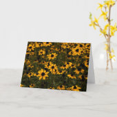 Black Eyed Susan Flowers Kaart (Gele Bloem)