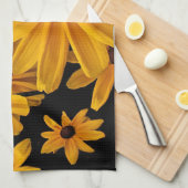 Black Eyed Susan Flowers Kitchen Towel Theedoek (Quarter Fold)