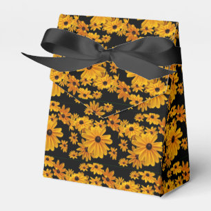 Black Eyed Susan Flowers Yellow Floral Favor Box Bedankdoosjes