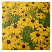 Black Eyed Susan Garden Ceramic Tile Tegeltje (Voorkant)