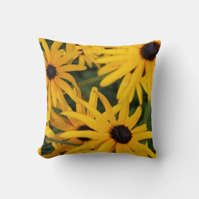 Black Eyed Susan Garden Kussen (Voorkant)