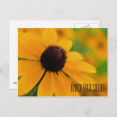 Black Eyed Susan Horizontal Briefkaart (Voorkant / Achterkant)