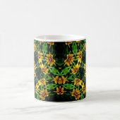 Black Eyed Susan Kaleidoscope Flower Art Koffiemok (Center)