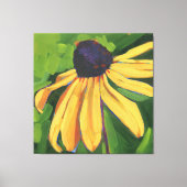Black Eyed Susan Large Floral Canvas Afdruk (Voorkant)