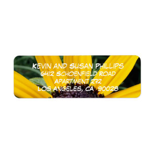 Black Eyed Susan MD Flower Etiket