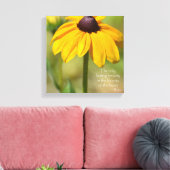 Black Eyed Susan met Quote van Rumi Canvas Afdruk (Insitu (Woonkamer))