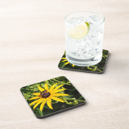 Black Eyed Susan met Wesp Bier Onderzetter