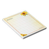 Black-Eyed Susan Notes Lined Floral Photography Notitieblok (Schuin)