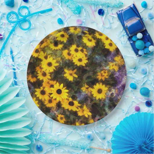 Black Eyed Susan Papieren Bordje (Feest)