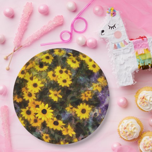 Black Eyed Susan Papieren Bordje (Feest)