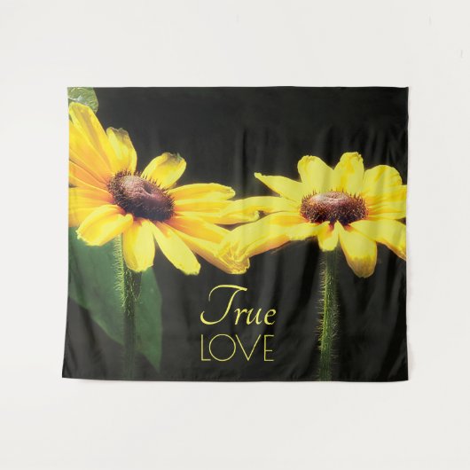 Black Eyed Susan Photo True Love Wandkleed (Voorkant (horizontaal))