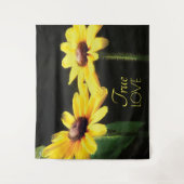 Black Eyed Susan Photo True Love Wandkleed (Voorkant)