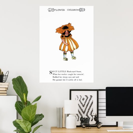 Black-Eyed Susan Poster (Thuiskantoor)