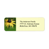 Black Eyed Susan Return Address Label (Voorkant)