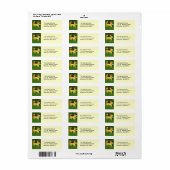 Black Eyed Susan Return Address Label (Full Sheet)