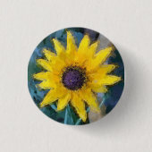 Black Eyed Susan Ronde Button 3,2 Cm (Voorkant)