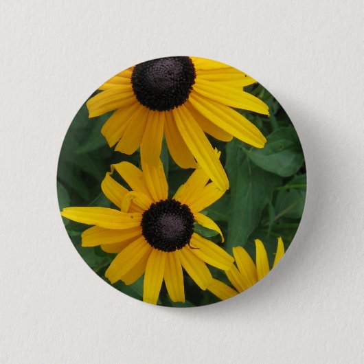 Black Eyed Susan Ronde Button 5,7 Cm (Voorkant)