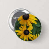 Black Eyed Susan Ronde Button 5,7 Cm (Voorkant /achterkant)
