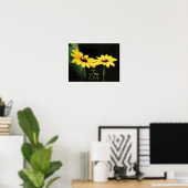 Black Eyed Susan True Love Fine Art Poster (Thuiskantoor)